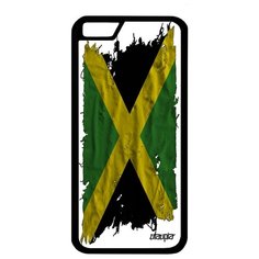 Чехол на смартфон iPhone 6 6S, "Флаг Ямайки на ткани" Государственный Utaupia