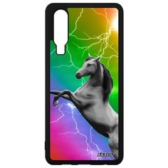 Чехол на смартфон Хуавей P30 французский дизайн Лошадь Дикая Скакун Utaupia