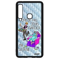 Чехол на смартфон Galaxy A9 2018, "Не могу - сижу с единорогом!" Повод Комикс Utaupia