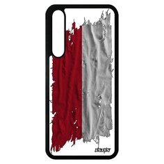 Чехол на смартфон P20 Pro, "Флаг Монако на ткани" Патриот Utaupia