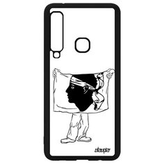 Чехол на смартфон Galaxy A9 2018, "Флаг Корсики с руками" Государственный Путешествие Utaupia