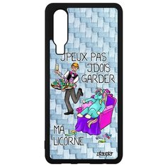 Чехол на смартфон Huawei P30, "Не могу - сижу с единорогом!" Юмор Комикс Utaupia