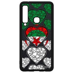 Чехол на смартфон Galaxy A9 2018, "Флаг Алжира с сердцем" Любовь Государственный Utaupia