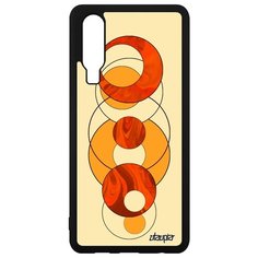 Чехол на смартфон Хуавей P30 французский дизайн Круги Узор Геометрия Utaupia