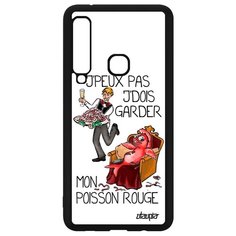 Чехол на смартфон Samsung Galaxy A9 2018, "Не могу - у меня красная рыбка!" Повод Анекдот Utaupia