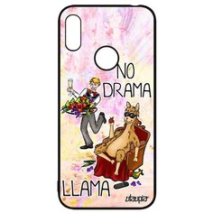 Чехол на смартфон Huawei Y6 2019 французский дизайн No drama lama Llama Супер лама Utaupia