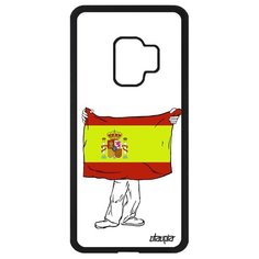 Чехол на смартфон Samsung Galaxy S9, "Флаг Испании с руками" Страна Патриот Utaupia