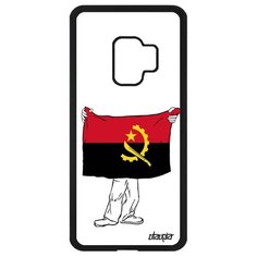 Чехол на смартфон Samsung Galaxy S9, "Флаг Анголы с руками" Путешествие Патриот Utaupia