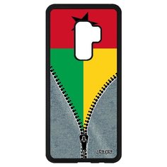 Чехол на смартфон Samsung Galaxy S9 Plus, "Флаг Гвинеи Бисау на молнии" Патриот Страна Utaupia