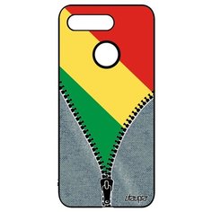 Чехол на смартфон Honor V20 / View 20, "Флаг Конго Браззавиль на молнии" Государственный Utaupia