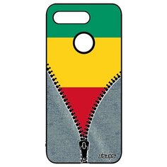 Чехол на смартфон Honor V20 / View 20, "Флаг Гвинеи на молнии" Путешествие Туризм Utaupia