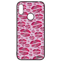 Чехол на смартфон Huawei Y6 2019, "Губы" Глянец Незнакомка Utaupia