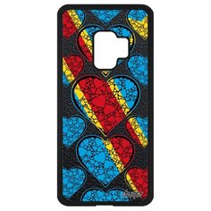 Чехол на смартфон Galaxy S9, "Флаг Конго Киншаса с сердцем" Путешествие Любовь Utaupia