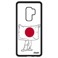 Чехол на смартфон Samsung Galaxy S9 Plus, "Флаг Японии с руками" Страна Патриот Utaupia