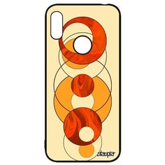 Чехол на смартфон Huawei Y6 2019 оригинальный дизайн Круги Сфера Геометрия Utaupia