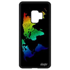 Чехол на смартфон Самсунг Галакси S9 оригинальный дизайн Карта мира Атлас География Utaupia
