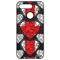 Чехол на смартфон Honor V20 / View 20, "Флаг Англии с сердцем" Страна Туризм Utaupia