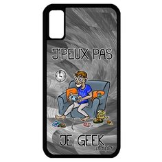 Чехол на смартфон iPhone X, "Не могу - играю!" Юмор Geek Utaupia