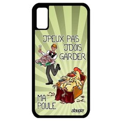 Чехол на смартфон iPhone X, "Не могу - у меня курица!" Комикс Пародия Utaupia