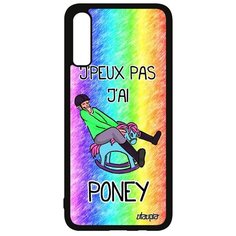 Чехол на смартфон Galaxy A70, "Не могу - у меня пони!" Карикатура Комикс Utaupia