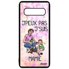 Чехол на смартфон Galaxy S10 Plus, "Не могу - стала бабушкой!" Пародия Семья Utaupia