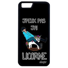 Чехол на смартфон iPhone 6 6S Plus, "Не могу - у меня единорог!" Шутка Юмор Utaupia