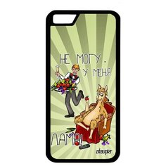 Чехол на смартфон Apple iPhone 6 6S, "Не могу - у меня лама!" Комикс Анекдот Utaupia