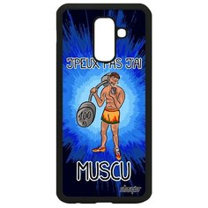 Чехол на смартфон Samsung Galaxy A6 Plus 2018, "Не могу - у меня бодибилдинг!" Спорт Utaupia