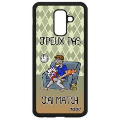 Чехол на смартфон Samsung Galaxy A6 Plus 2018, "Не могу - у меня матч!" Карикатура Комикс Utaupia