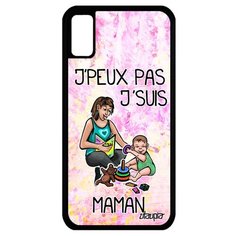 Чехол на смартфон Apple iPhone XS, "Не могу - стала мамой!" Шутка Повод Utaupia