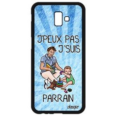 Чехол на смартфон Galaxy J6 Plus 2018, "Не могу - стал крестным!" Повод Карикатура Utaupia