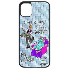 Чехол на смартфон iPhone 11, "Не могу - сижу с единорогом!" Шутка Юмор Utaupia