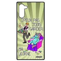 Чехол на смартфон Galaxy Note 10, "Не могу - сижу с единорогом!" Карикатура Комикс Utaupia
