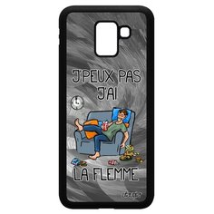 Чехол на смартфон Galaxy J6 2018, "Не могу - мне лень!" Юмор Шутка Utaupia