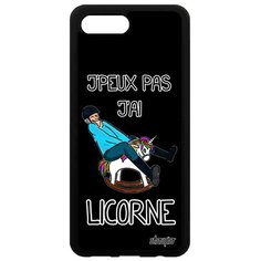 Чехол на смартфон Honor 10, "Не могу - у меня единорог!" Карикатура Комикс Utaupia