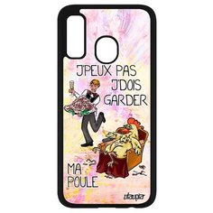 Чехол на смартфон Samsung Galaxy A40, "Не могу - у меня курица!" Комикс Юмор Utaupia