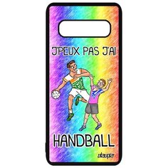 Чехол на смартфон Samsung Galaxy S10 Plus, "Не могу - у меня гандбол!" Хэндбол Шутка Utaupia