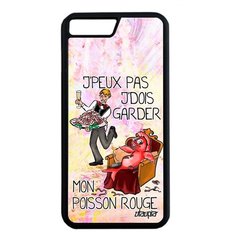 Чехол на смартфон iPhone 8 Plus, "Не могу - у меня красная рыбка!" Пародия Комикс Utaupia