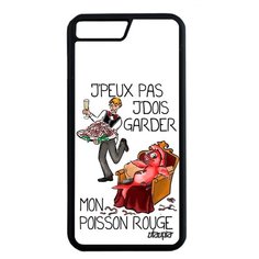 Чехол на смартфон Apple iPhone 8 Plus, "Не могу - у меня красная рыбка!" Пародия Комикс Utaupia