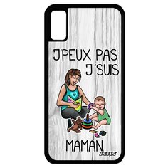 Чехол на смартфон Apple iPhone X, "Не могу - стала мамой!" Шутка Пародия Utaupia