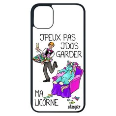 Чехол на смартфон iPhone 11 pro max, "Не могу - сижу с единорогом!" Повод Шутка Utaupia