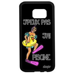 Чехол на смартфон Samsung Galaxy S7, "Не могу - у меня бассейн!" Комикс Пародия Utaupia