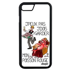 Чехол на смартфон iPhone 7, "Не могу - у меня красная рыбка!" Отговорка Анекдот Utaupia