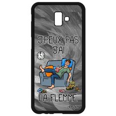 Чехол на смартфон Samsung Galaxy J6 Plus 2018, "Не могу - мне лень!" Неохота Юмор Utaupia