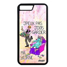 Чехол на смартфон iPhone 8 Plus, "Не могу - сижу с единорогом!" Комикс Повод Utaupia