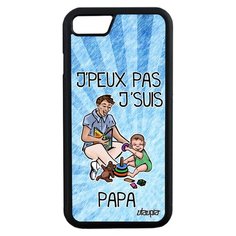 Чехол на смартфон iPhone 7, "Не могу - стал папой!" Отец Карикатура Utaupia