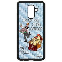 Чехол на смартфон Samsung Galaxy A6 Plus 2018, "Не могу - у меня курица!" Пародия Карикатура Utaupia