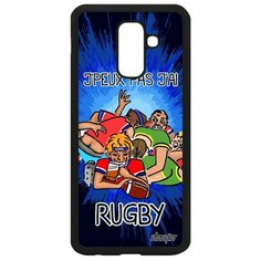 Чехол на смартфон Samsung Galaxy A6 Plus 2018, "Не могу - у меня регби!" Пародия Шутка Utaupia