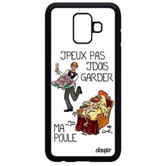Чехол на смартфон Galaxy A6 2018, "Не могу - у меня курица!" Шутка Пародия Utaupia