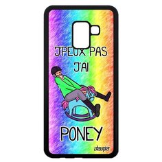 Чехол на смартфон Samsung Galaxy A8 2018, "Не могу - у меня пони!" Пародия Комикс Utaupia